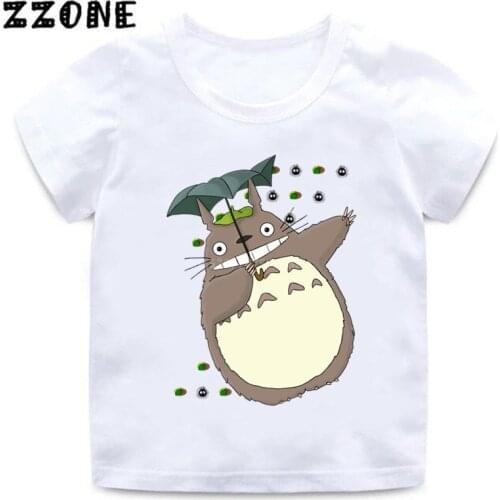 Baby Boys Japan Anime My Neighbor Totoro Summer T shirt Miyazaki Hayao Kids T-Shirts Cartoon Children Girls Clothes,HKP2143