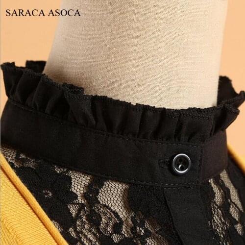 Wholesale and Retial Fashion Lace Detachable Stand False Collar For Womens B85B86
