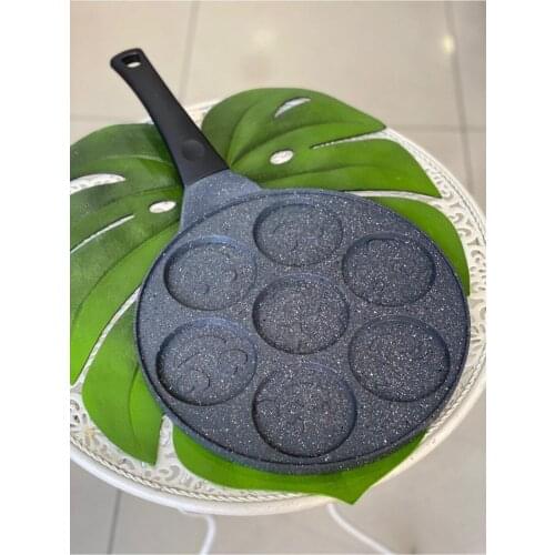 Perforated thickened omelette pan aluminum alloy material non-stick egg gözleme steak frying pan cooking egg breakfast machine