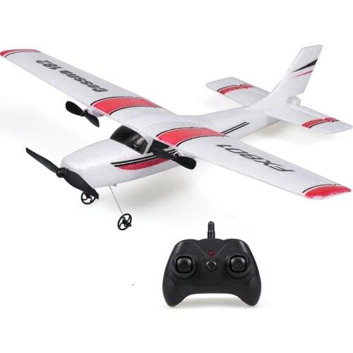 FX801 Airplane Cessna 182 2.4GHz 2CH RC Airplane Aircraft Outdoor Flight Toys for Kids Boys with 3 Battery