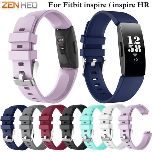 Silicone Wristband Strap For Fitbit Inspire/Inspire HR Activity Tracker Smartwatch Bracelet Replacement Watch Wrist Band