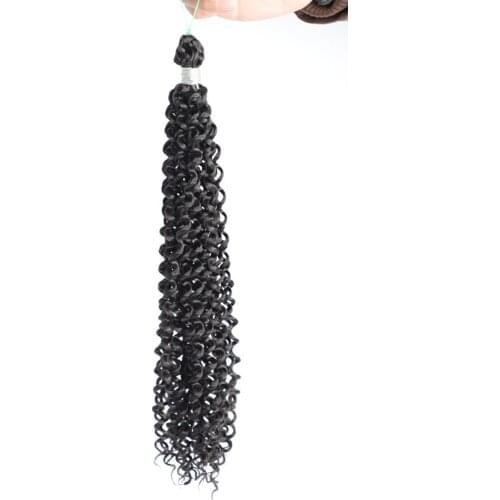 Synthetic Crochet Braiding Hair Extensions Water Wave Fake Bulk Hair For Crochet Braids Synthetic Hair Strand Hook Braid