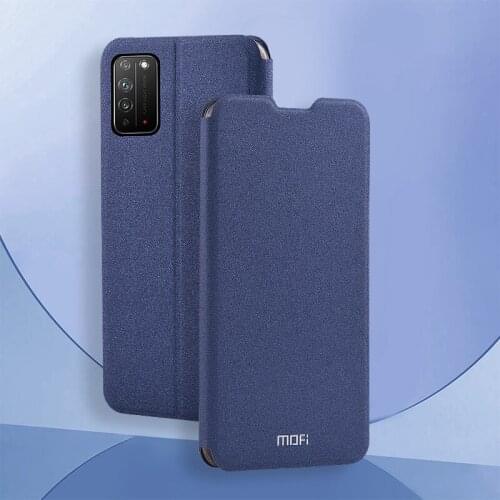 Mofi Slim Flip Cases For Huawei Honor X10 Case For Honor X10 Pro Case PU Leather + Soft TPU Silicon Stand Cover Funda Coque