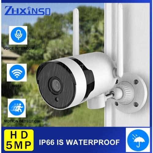ZHUHUIFEI 5MP Security Protection Camera Wifi Camera Outdoor Wireless Security Camera P2P NVR CCTV PTZ Network Camera