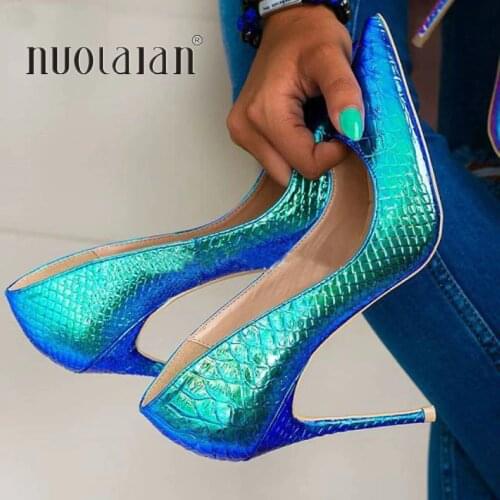 2019 Spring Brand Shoes Woman High Heels Womens Lady Pumps High Heel Shoe Ladies Shoes Snake Printed Women Pumps 8 10 12 cm