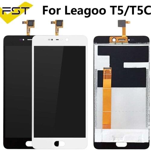 For LEAGOO T5 T5C LCD Display And Touch Screen 5.5"Assembly Phone Accessories For LEAGOO T5 LCD Sensor Touch Repair Part +Tools