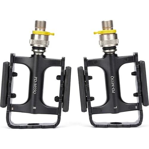 1 Pair Quick Release Pedals For Brompton Aluminum Alloy Bearing Folding Bike Safety Reflective Pedal Bicycle Parts Accessories