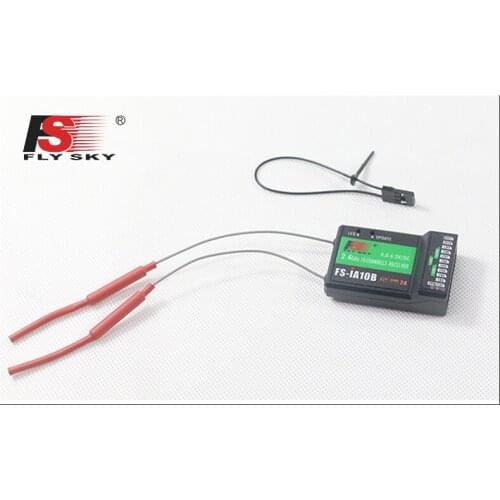 1 Piece Original Flysky FS-IA10B FS IA10B 10ch Receiver for Transmitter FS-I10 FS-I6S FPV RC Helicopters Plane Quadcopter drone