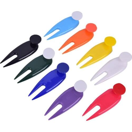 1Pc Steel Golf Divot Repair Cleaner Golf Pitchfork Golf Accessories Putting Fork Dropship Switchblade Tool Pitch Groove