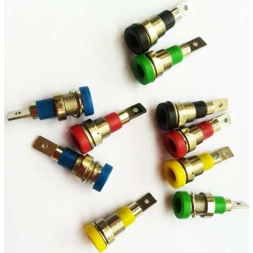 20 PCS Copper Terminals 4mm banana jack for Binding Posts Multimeter pen Probes