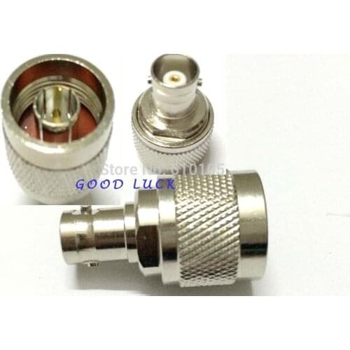 5pcs/lot BNC Connector N male plug to BNC female jack straight adapter Connector