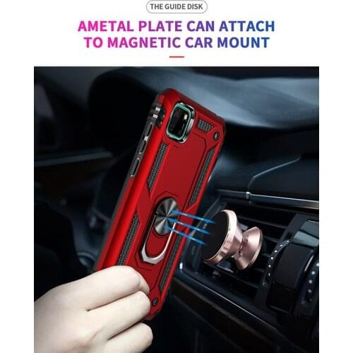 50pcs/lot Armor Phone Case For Huawei P40 Lite E Pro Plus Pro+ P Smart Pro Y5P Y6P Y7P Honor 9S 9A Play 4T Y9S Car Ring Bracket