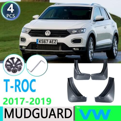For Volkswagen VW T-Roc TRoc T Roc 2017 2018 2019 Car Fender Mudguard Mud Flaps Guard Splash Flap Car Accessories