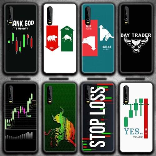 Trade Investment Forex Stock market Phone Case for Huawei P20 P30 P40 lite E Pro Mate 40 30 20 Pro P Smart 2020