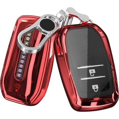 Soft TPU Car Key Case Cover Shell For Toyota Chr C-hr Land Cruiser 200 Avensis Auris Corolla Smart Car Anti-lost number plate