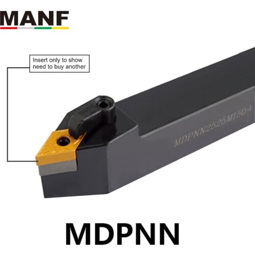 MANF Turning Tool Holder Lathe Cutter 20mm MDPNN-1616H11 Machining Cutter Metal Cutting Carbide External Turning Tool Holder