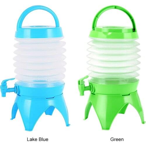 Multi-use Folding Water Container Outdoor Camping Travel Hiking Fishing Collapsible Bucket with Carrying Handle