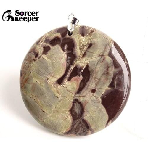 Fashion Real Mens Pendant Green Old KAMBABA Natural Stone Beads For Jewelry Making DIY Polar Jades Necklace Material BC153