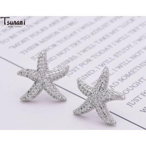 2021 New Arrived Ins Fashion Cute Bling Zircon Stone Stud Earrings For Women Fashion Jewelry New Arrival Europe Earrings Gifts