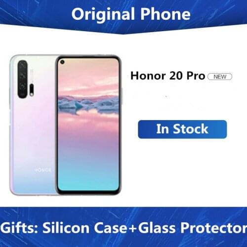 Original Honor 20 Pro Mobile Phone Kirin 980 Android 9.0 6.26" IPS 2340X1080 8GB RAM 256GB ROM 48.0MP Fingerprint NFC