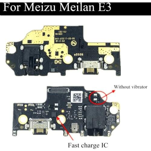 Original joliwow For Meizu Meilan E3 USB Charging Port Flex Cable Dock Connector Charging Port Board Repair Parts