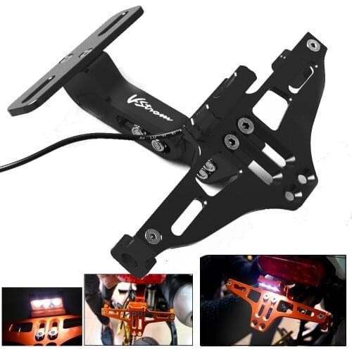 For SUZUKI V-Strom 650/DL650 1000/DL1000 250/DL250 V STROM 2017 Rear License Plate Frame Licence Holder Motorcycle Number Plate