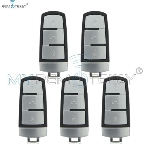 Remtekey 5pcs 3C0 959 752BA 3 button 433Mhz for VW Volkswagen Magotan Passat CC 2005 2006 2007 2008 2009 2010 Smart car key