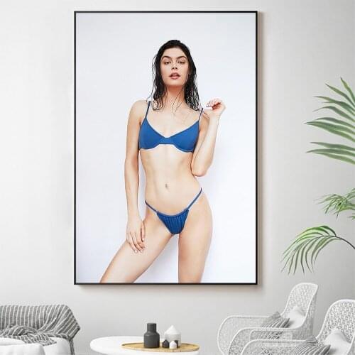 Silk Cloth Wall Poster Lauren Layne Sexy Model Star Art Home Decoration Gift