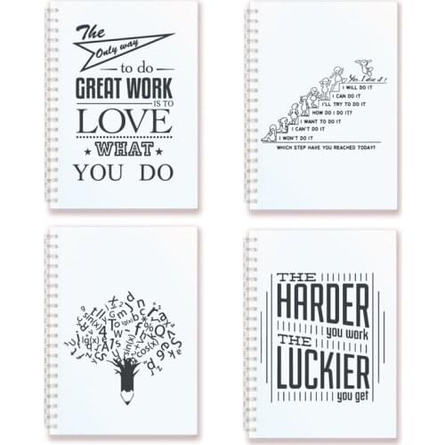 Spiral Notebook Inspirational Quote Hymn Motivational Phrase Blank Paper Sketch Note Book For Art Graffiti Notepad Faith Belief