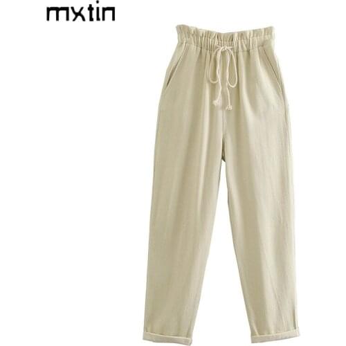 2021 Womens Casual Loose Solid Sherpa Drawstring Sweatpants Fashion Pocket Jogger Harajuku Ankle Trousers Ropa Mujer