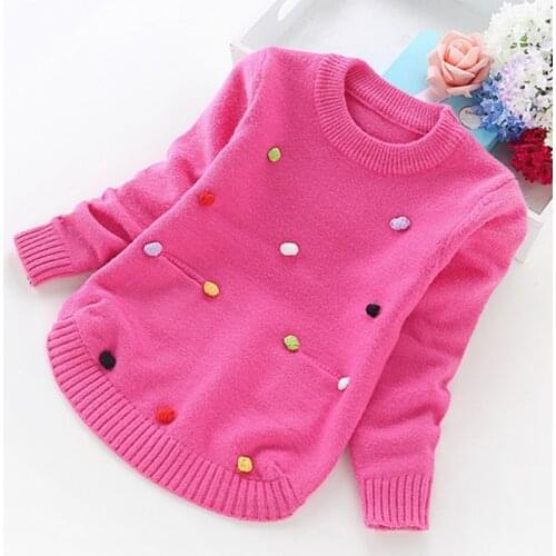 Big girl sweaters winter girl sweaters 2 4 6 8 10 years toddler knitting pullovers top korean style cardigans warm kids