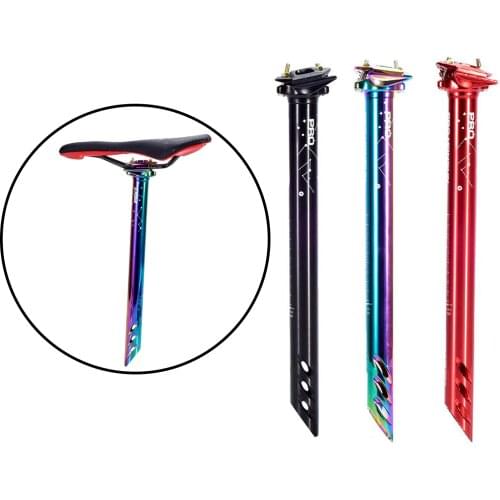 Bike Seatpost Aluminum Alloy Bicycle Seat Post Shockproof 380mm Saddle Tube