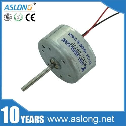 ASLONG RF300-12350 DC 1.5-6V Long Shaft Micro Motor Solar Energy Motor Spindle Motor Ventilation Fan 3V 3500RPM 6V 7000RPM