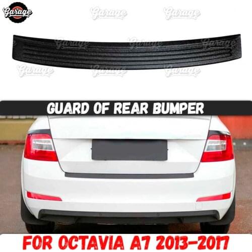 Guard of rear bumper for Skoda Octavia A7 2013-2017 ABS plastic accessories protective plate scratch car styling tuning