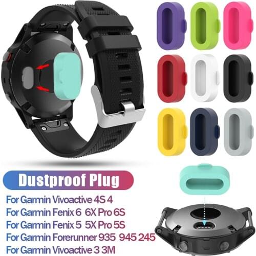 Charger Protective Plug Cover Cap Protector Case for Garmin Fenix 5/5S/5X Plus 6/6S/6X Venu Vivoactive 4S/4/3 945 935 245 S60 D2