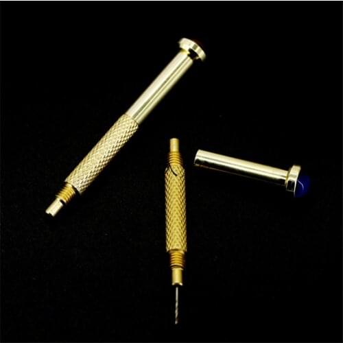 Gold Nail Art Dangle Piercing Hand Drill - Use to Pierce a Hole on the Nail Tip to add Dangles or Rings HSJ39DH