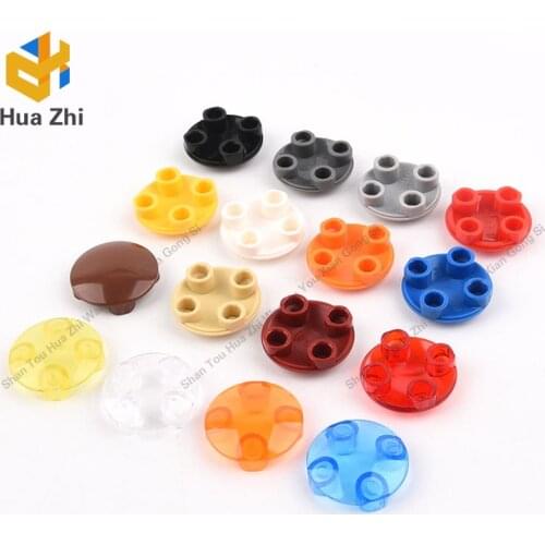 Building Blocks Parts 2654 10PCS Plate Round 2 x 2 with Rounded Bottom [Boat Stud] LEGOING MOCS Education