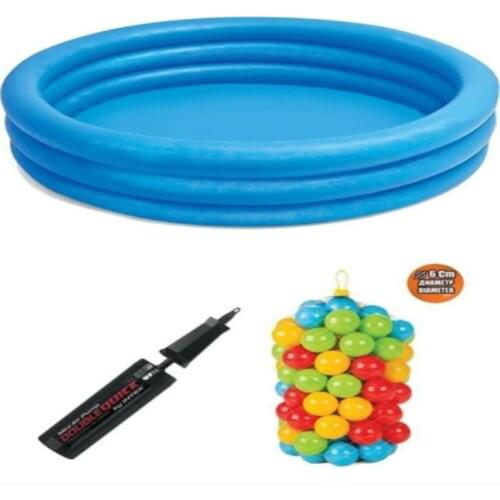 2021 New versıyon inflatable swimming pool family summer outdoor backyard water play pool 100 balls and pumps as a gift