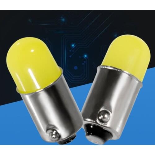 50PCS High Quality T4W BA9S 363 Round 3D COB LED Interior Lights Auto Reading Dome Lamps Car Marker Bulbs Blanc white DC 12V 20X