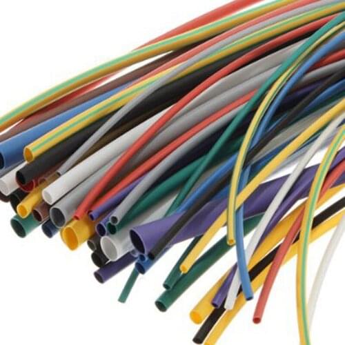 55pcs Heat Shrink Tubing Assortment Polyolefin H-type Heat Shrink Tubing Tube Sleeving Wrap Cable Wire Kit In Stock