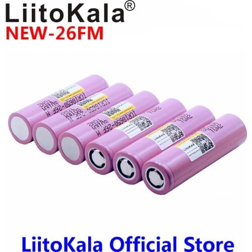 Liitokala New 100% Original 18650 2600mah battery ICR1865026FM Li ion 3.7 V rechargeable battery
