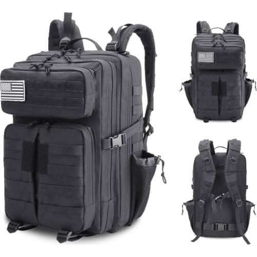 Military Army Backpack Tactical Assault Waterproof Molle EDC Rucksack Men Outdoor Hiking Camping Hunting Trekking Camo Bag 50L