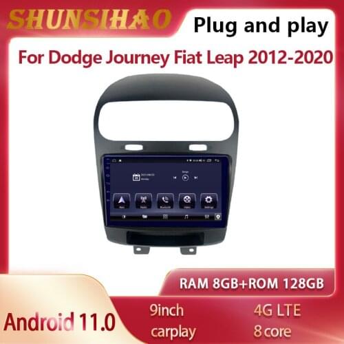 Ouchuangbo Car Radio Android 10 For 9inch Dodge Journey Fiat Leap 2012-2020 CarPlay Multimedia Video GPS Navi headunit 128G