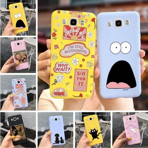 For Samsung J5 2016 Case Cute Candy Painted Cover For Samsung Galaxy J5 2016 J510 J510F Phone Cases Soft Silicone Fundas 5.2inch