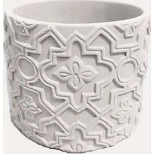 Handmade Flowerpot Making Silicone Cement Molds for Clay Concrete Diy Pot Mold