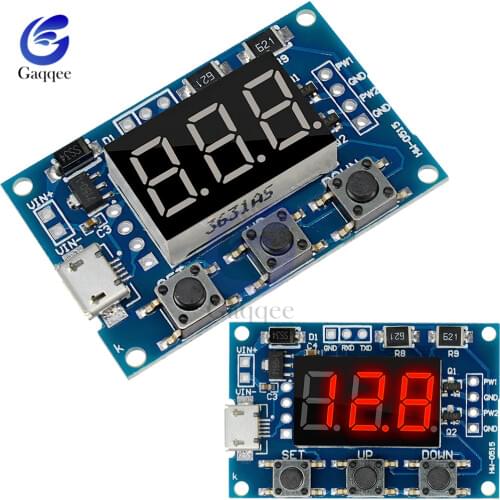 DC PWM Signal Generator Micro USB 2CH Adjustable Duty Cycle Pulse Frequency Digital LED Display Tube DC 5V 12V 24V 1Hz~150KHz