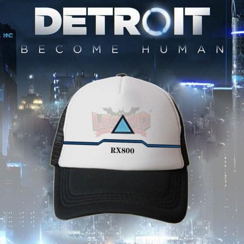 Detroit: Become Human Connor cosplay hat peaked cap black blue 2 version
