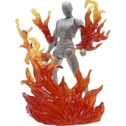 DIY Burning Flame Effect Action Figure Display Stand Support Holder for Gundam Bandai Saint Seiya Special Effect