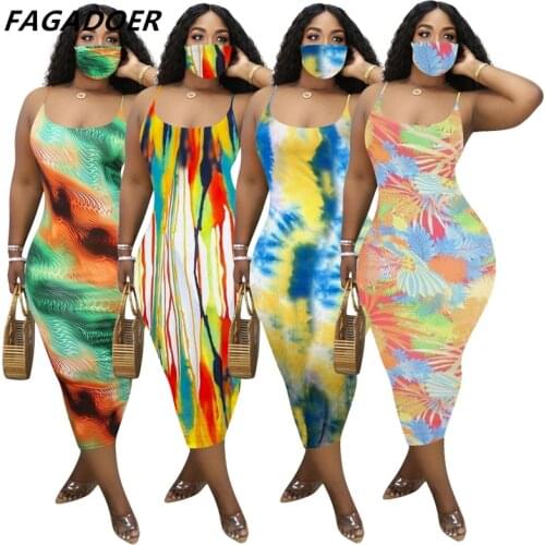 FAGADOER Sleeveless Summer Dresses