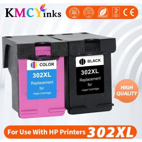 KMCYinks remanufactured 302XL Replacement for HP 302 for HP302 XL Ink Cartridge for HP Deskjet 1110 1111 1112 2130 2131 printer